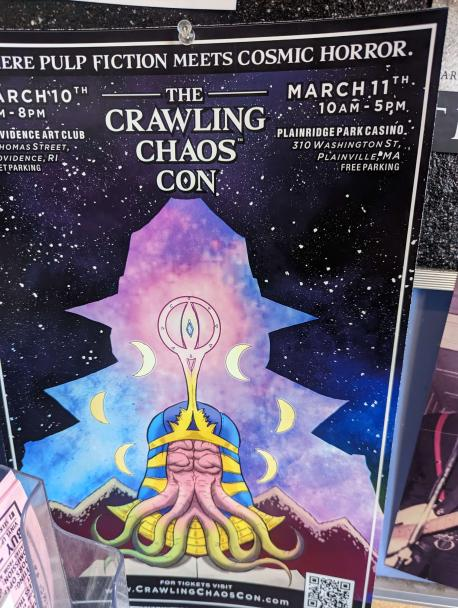 Flyer for 'The Crawling Chaos Con'