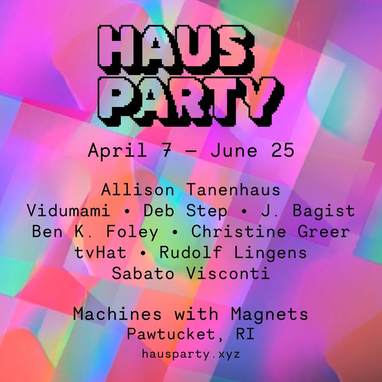 Flyer for 'Haus Party Closing Reception'