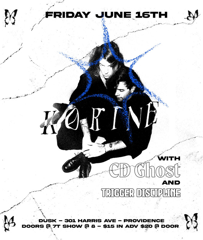 Flyer for 'Korine & CD Ghost w/ Trigger Discipline'