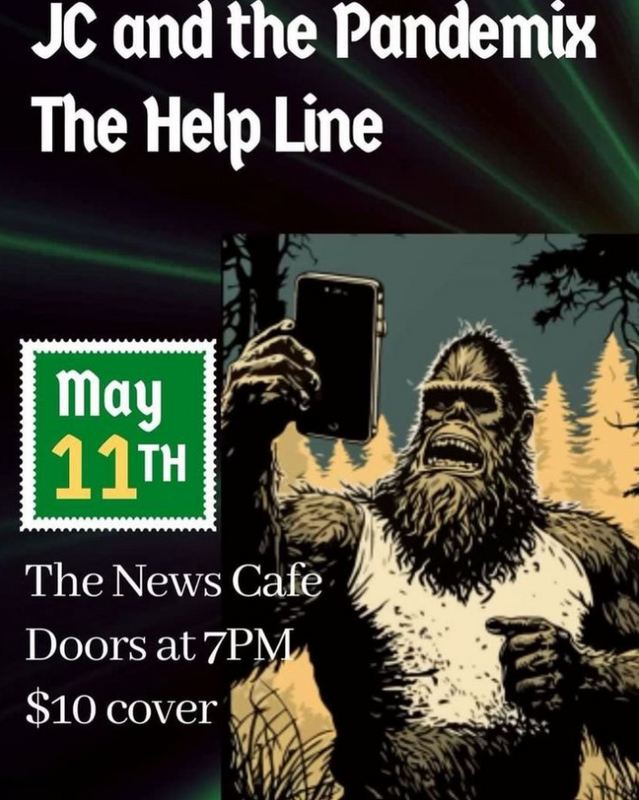 Flyer for 'JC and the Pandemix, The Help Line'