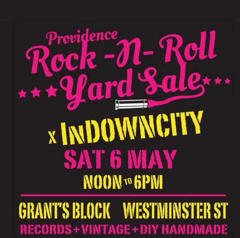 Flyer for 'Providence Rock and Roll Yard Sale'