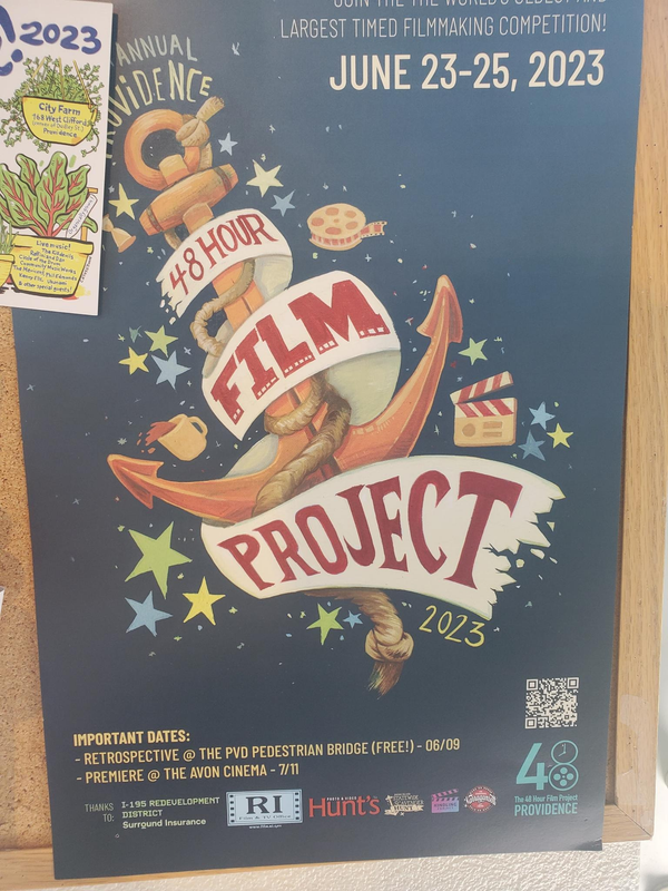Flyer for '48 hour film festival Premiere'