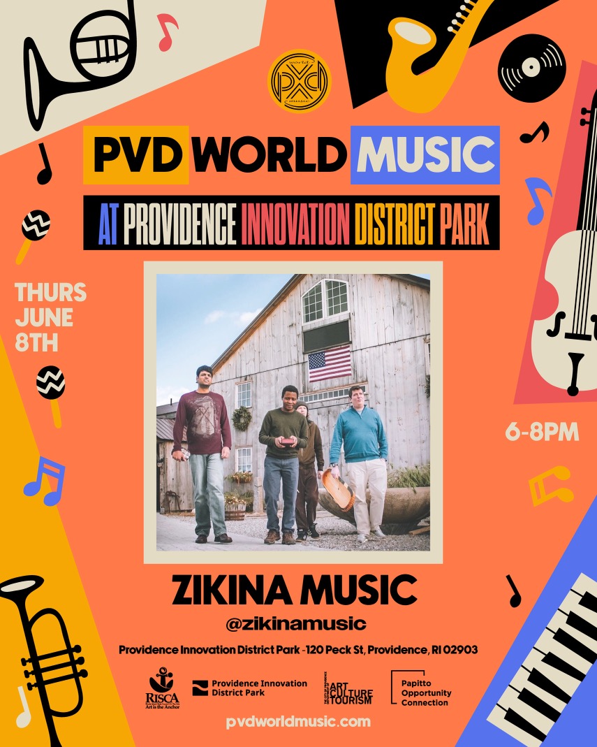 Flyer for 'Zikina Music'