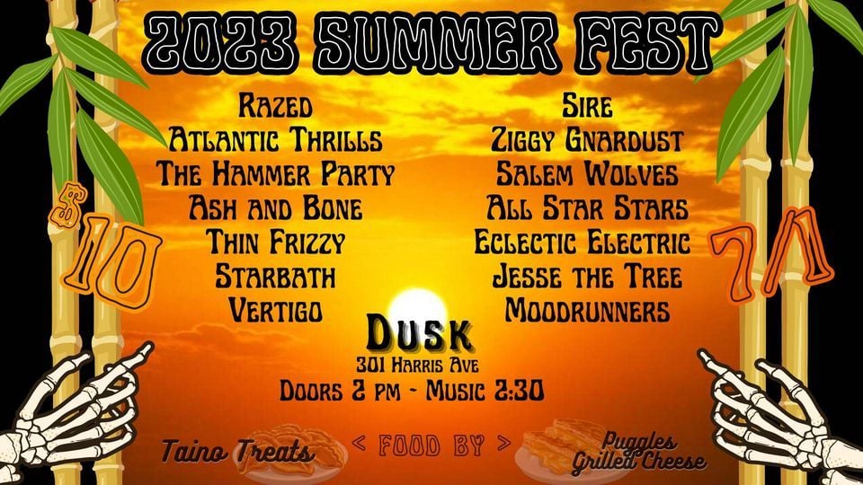 Flyer for 'Dusk Summer Fest'