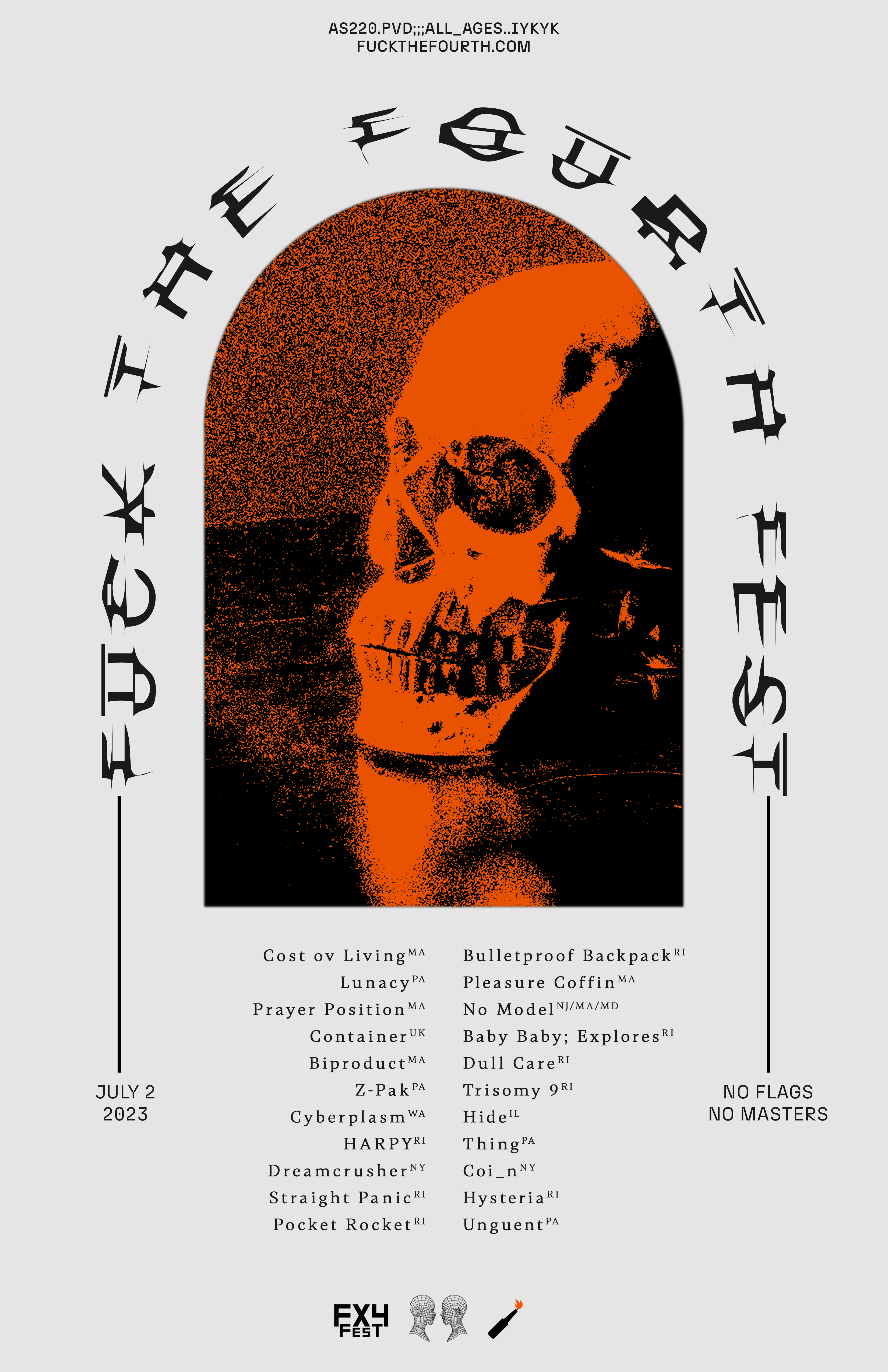 Flyer for 'Fuck The Fourth Fest'