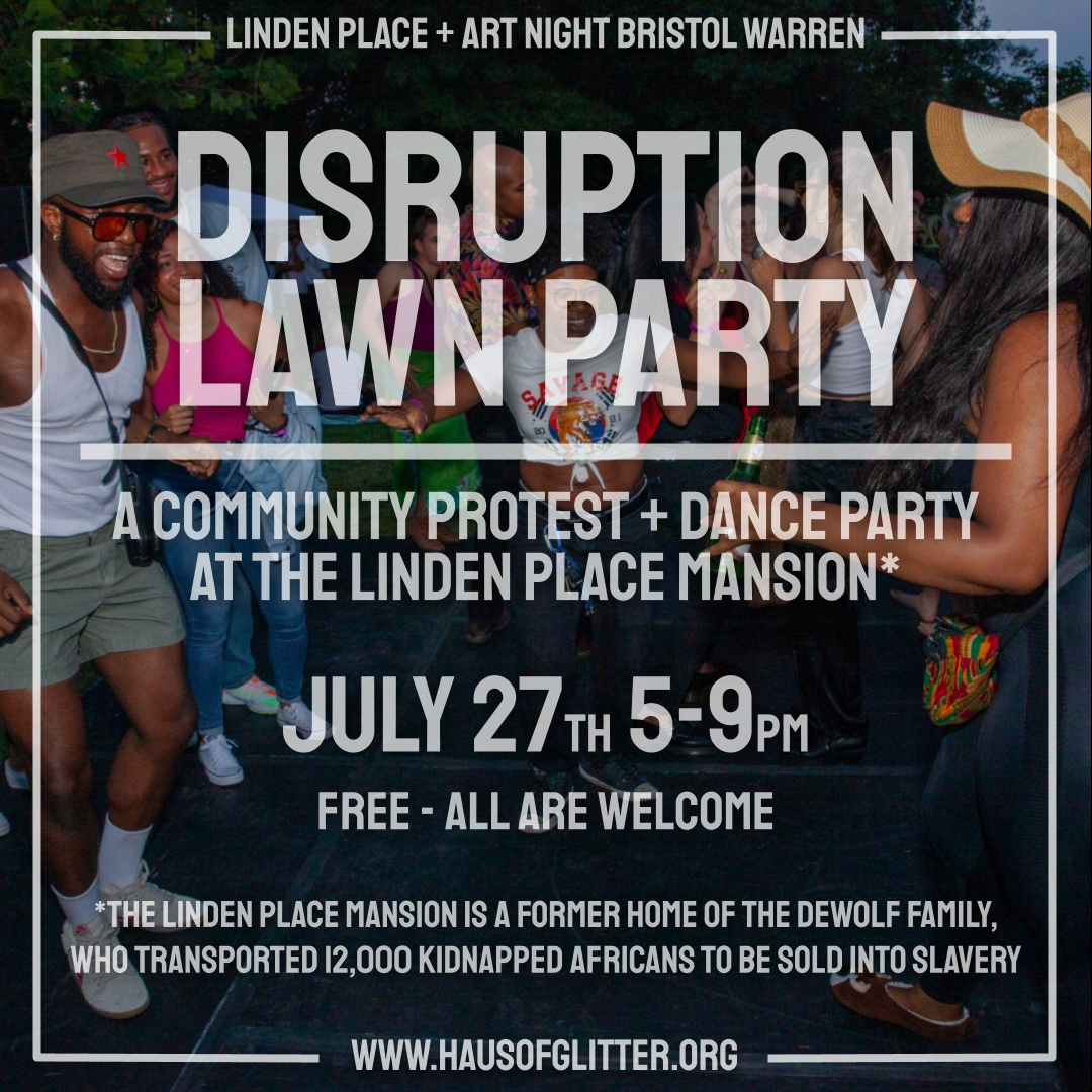 Flyer for 'DISRUPTION LAWN PARTY'