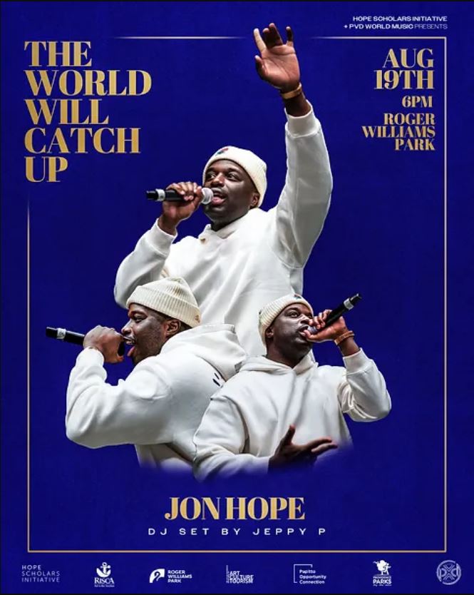 Flyer for 'Jon Hope – The World Will Catch Up'