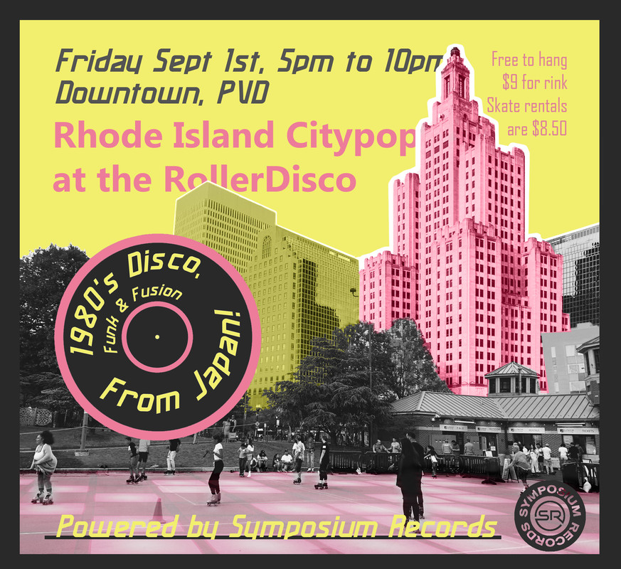 Flyer for 'RI Citypop (powered by Symposium Records)'