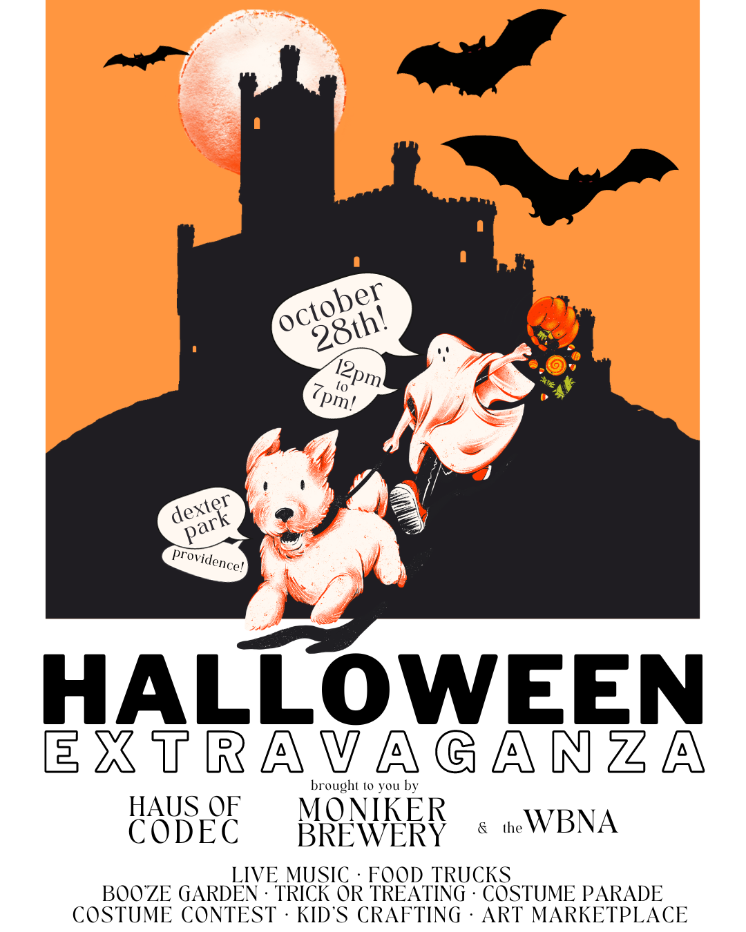 Flyer for 'Halloween Extravaganza'