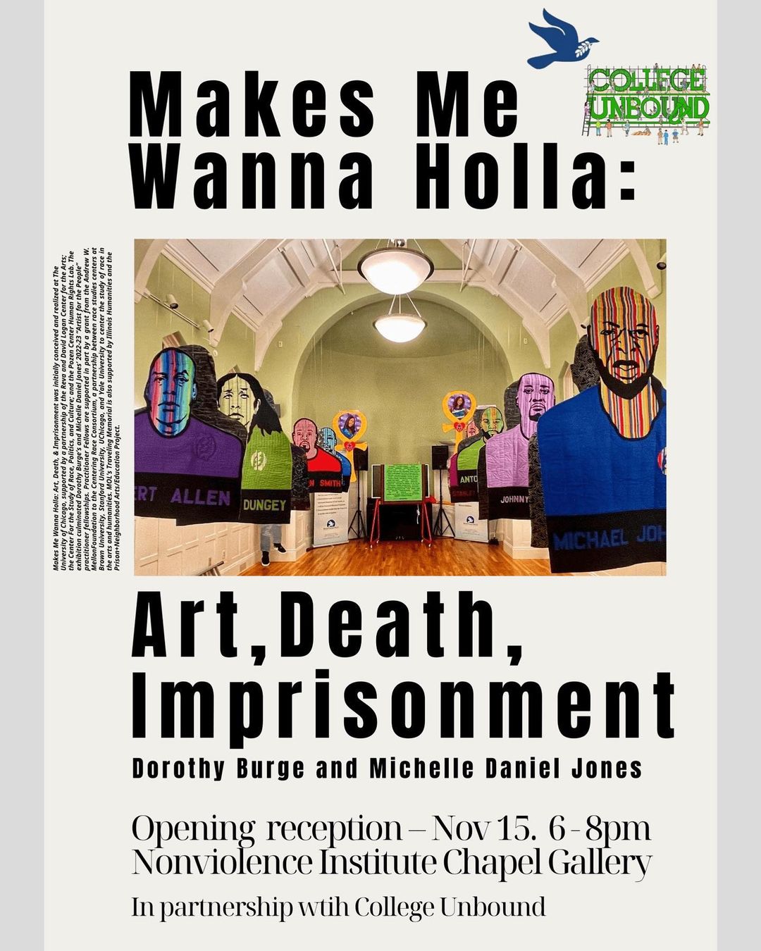 Flyer for 'Nonviolent Institute: Makes Me Wanna Holla'