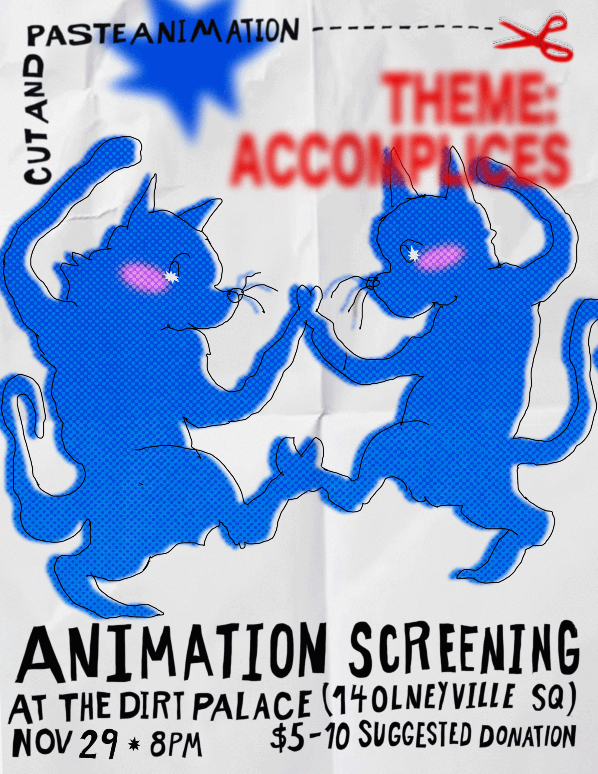 Flyer for 'Animation Screening: “Accomplices”'