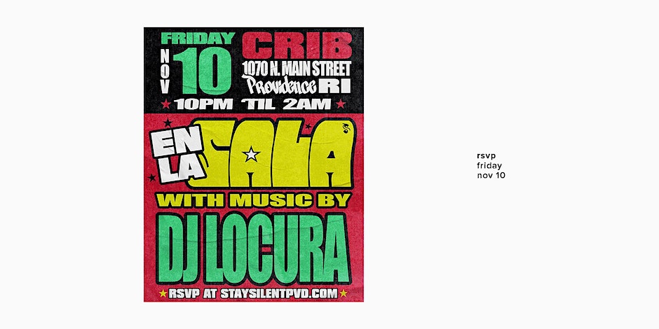 Flyer for 'EN LA SALA feat DJ Locura'