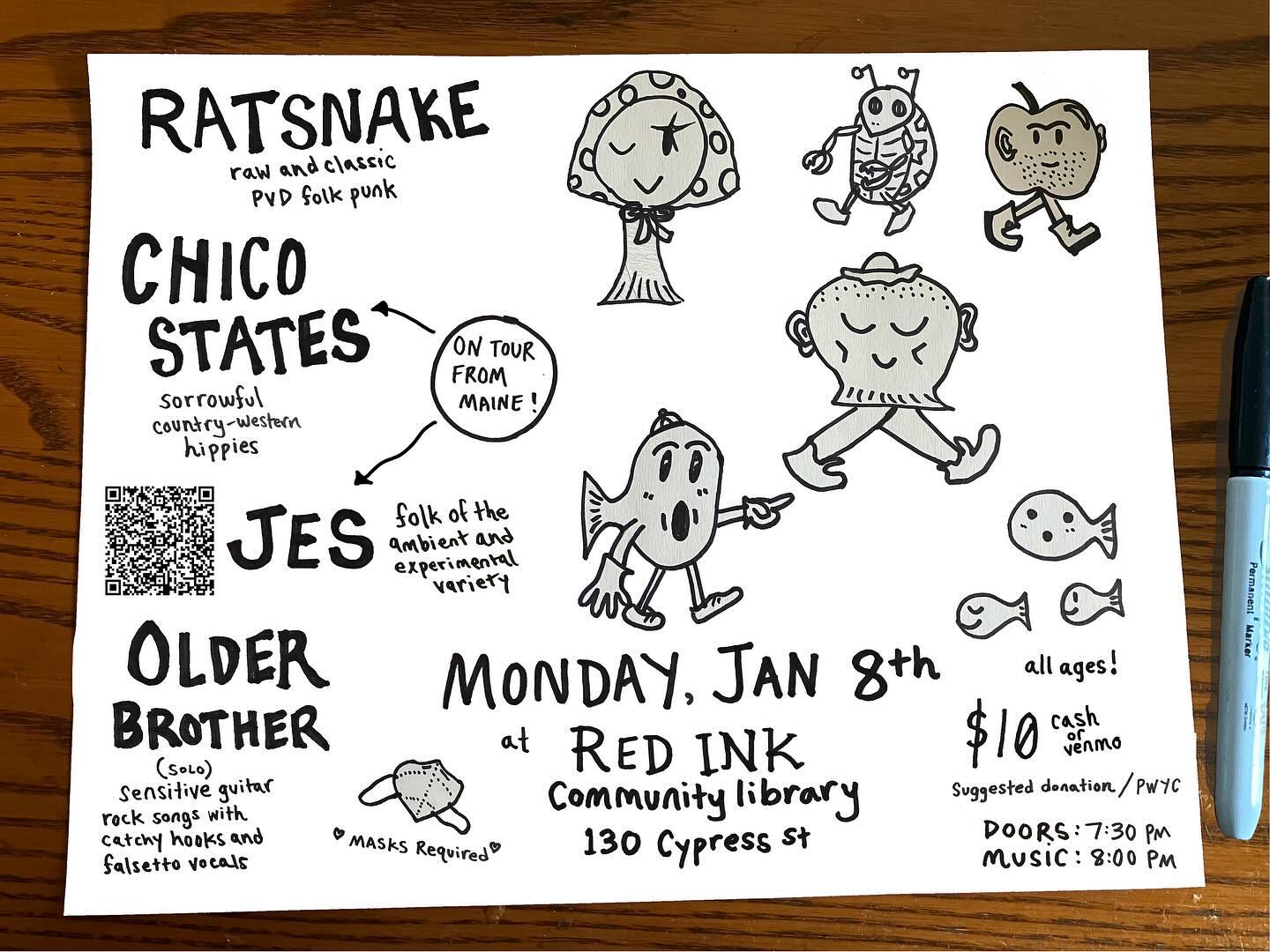 Flyer for 'Older Brother with Jes and Chico States (CANCELED)'