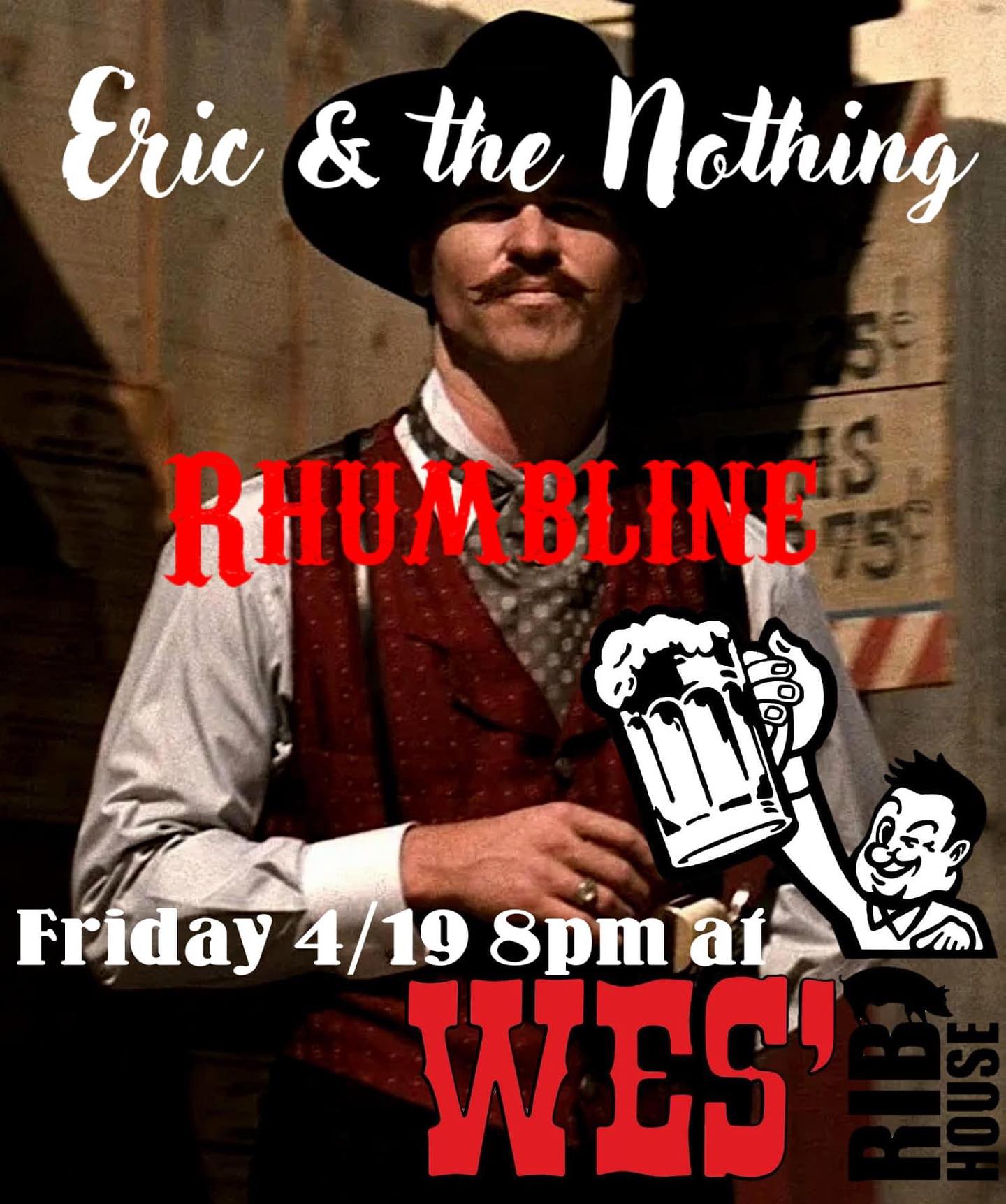 Flyer for 'Eric & the Nothing // Rhumbline'
