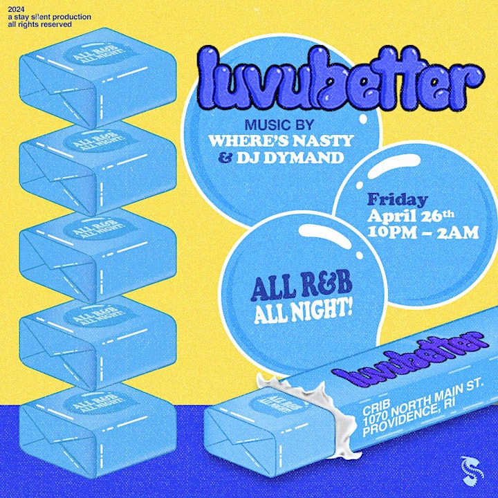 Flyer for 'LUV U BETTER w/WHERE’S NASTY + DJ Dymand'