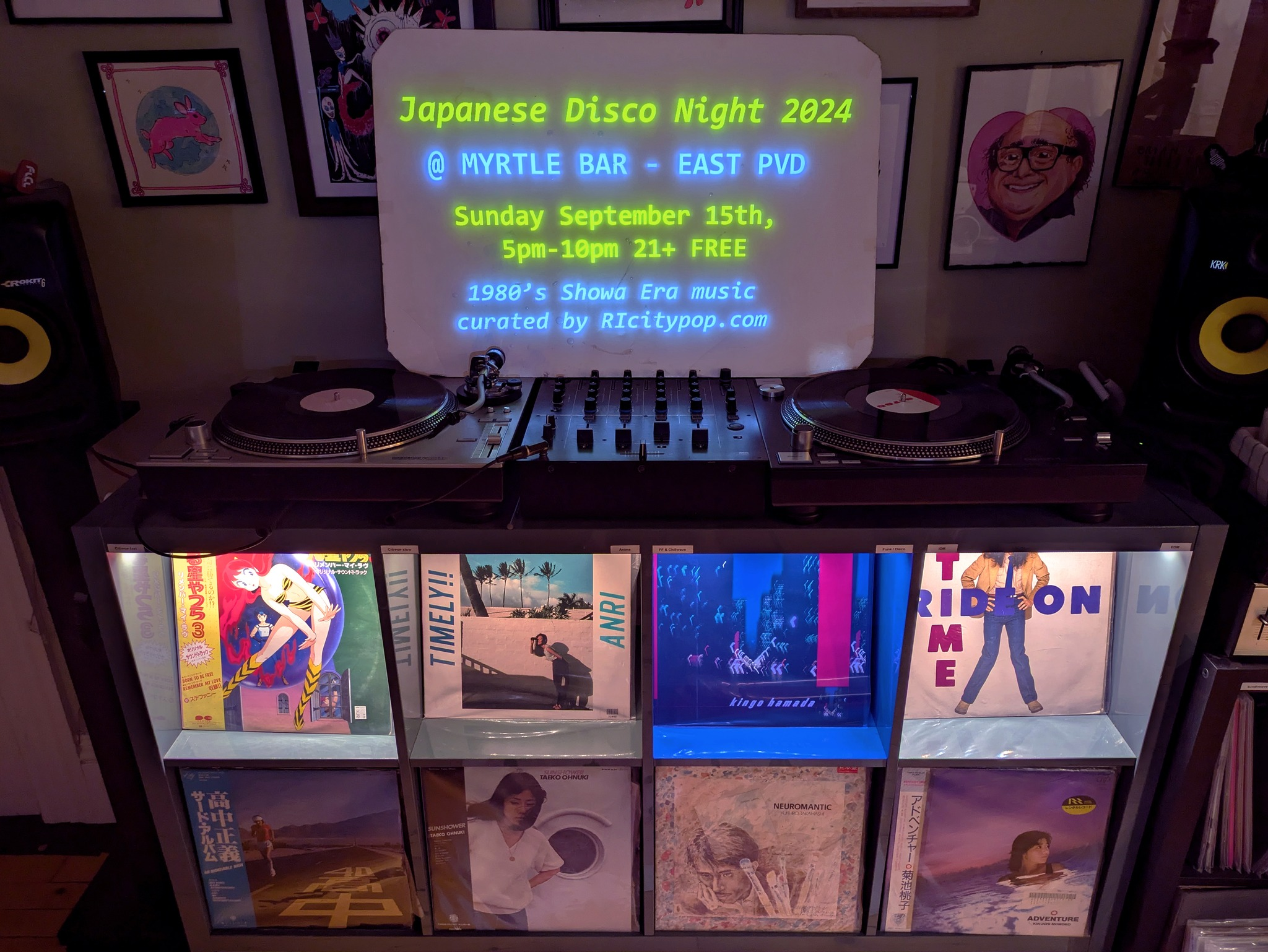 Flyer for 'Japanese Disco Night 2024'