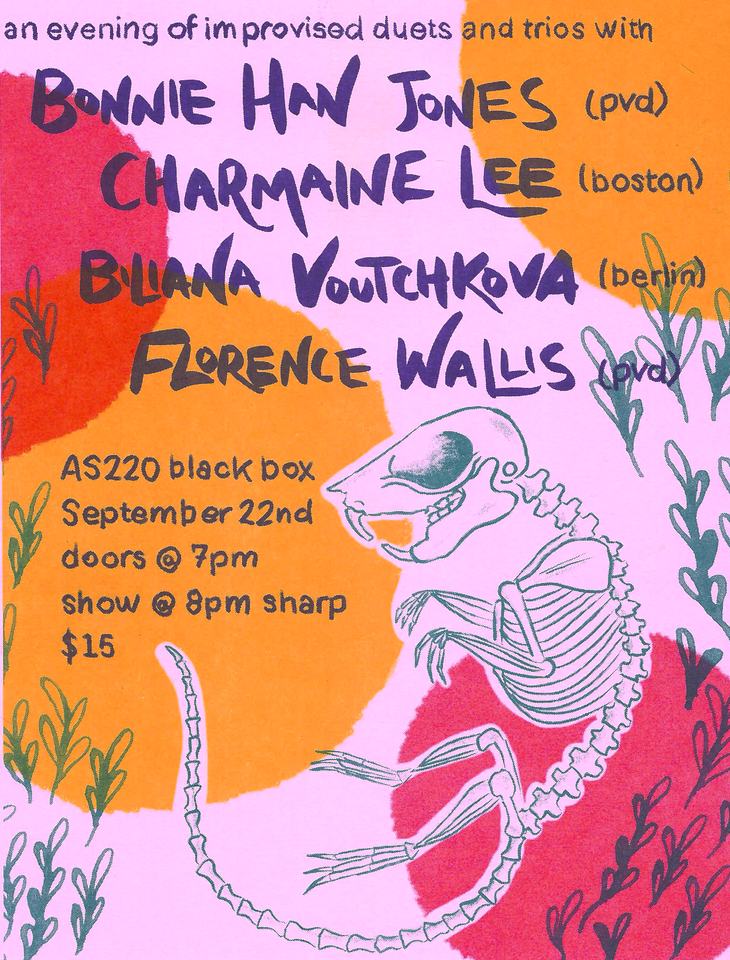 Flyer for 'Han Jones + Lee + Voutchkova + Wallis'