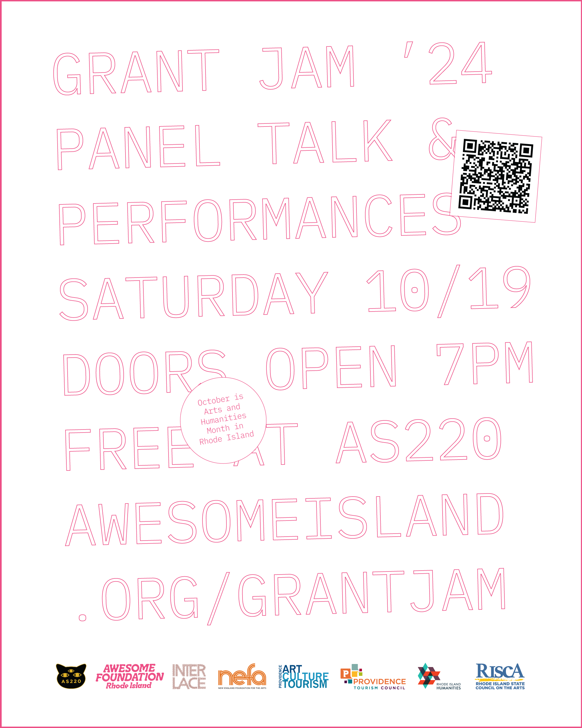Flyer for 'Grant Jam ’24: Talking About Grants!'