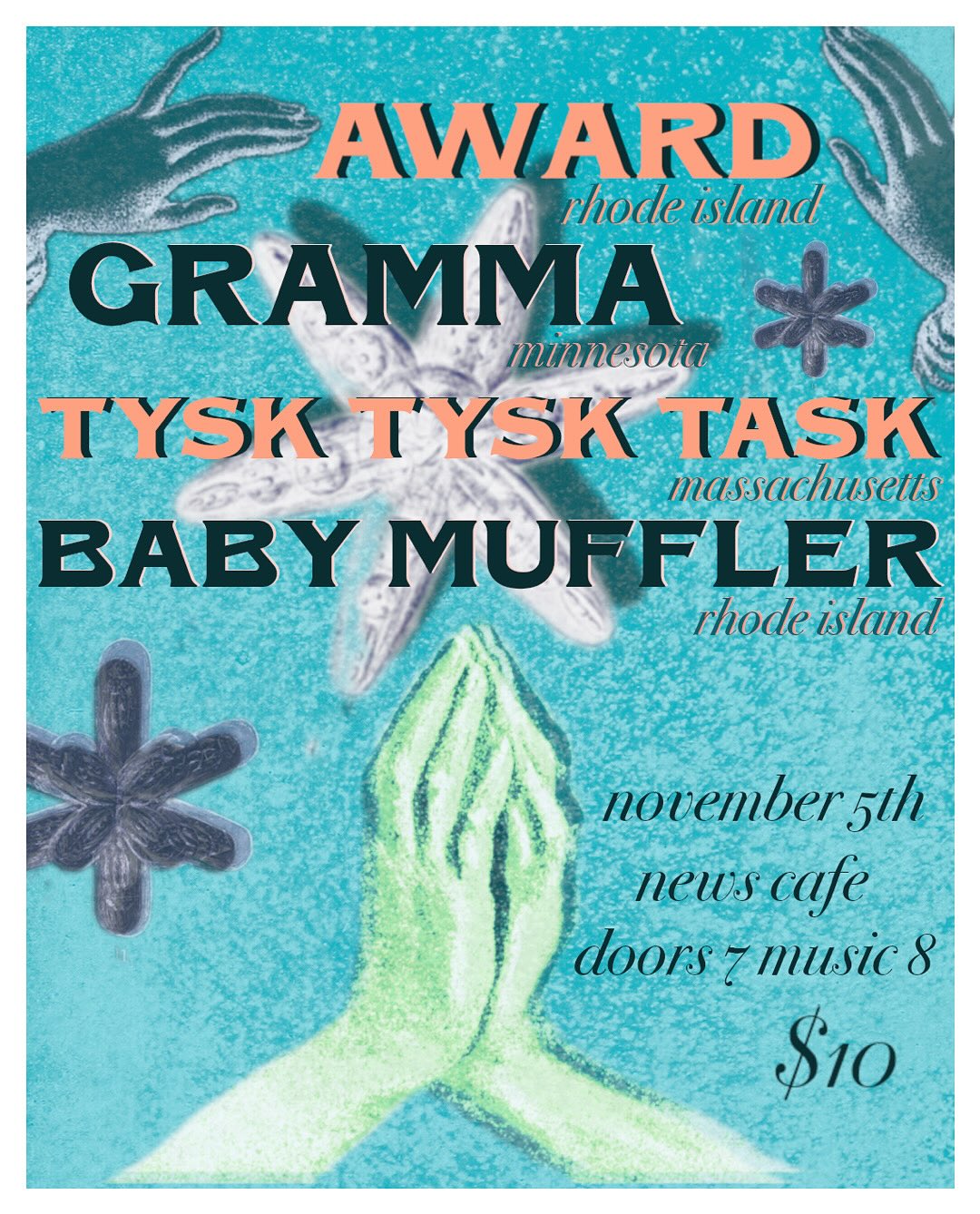 Flyer for 'Award // Gramma // Tysk Tysk Tysk /// Baby Muffler'