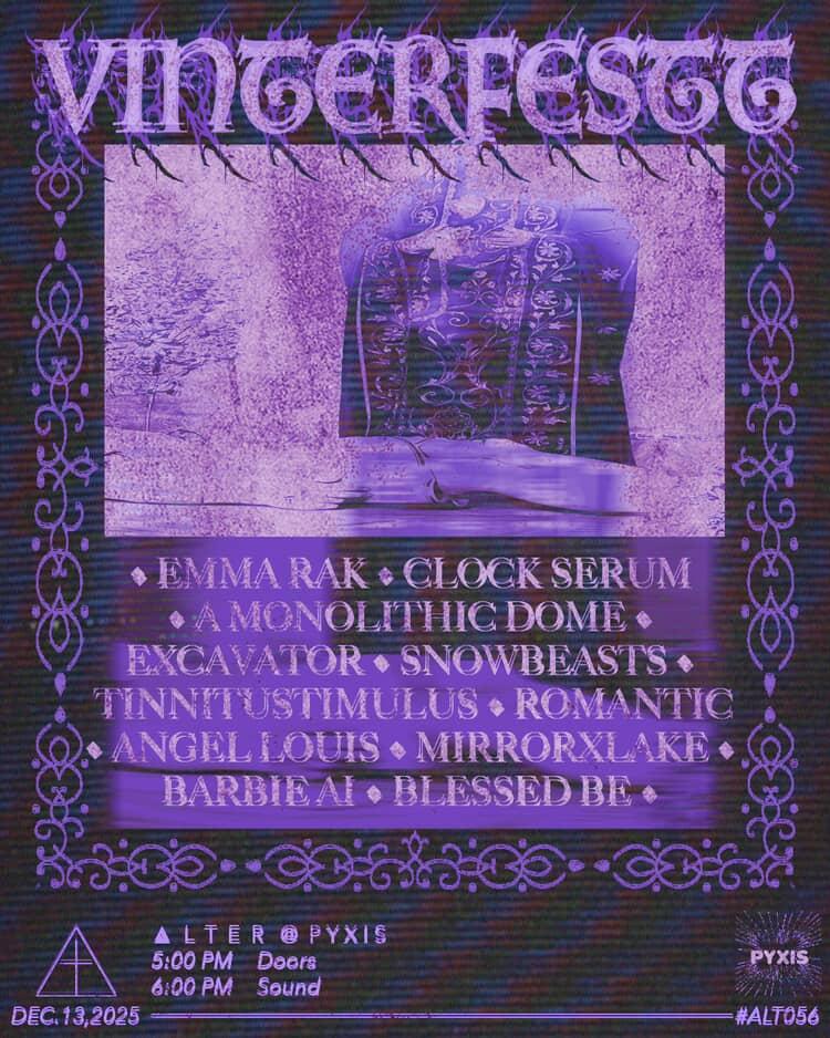 Flyer for 'VINTERFESTT'