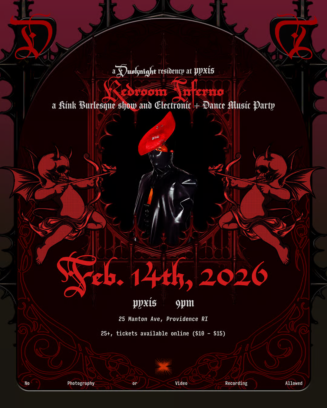 Flyer for 'Redroom Inferno'