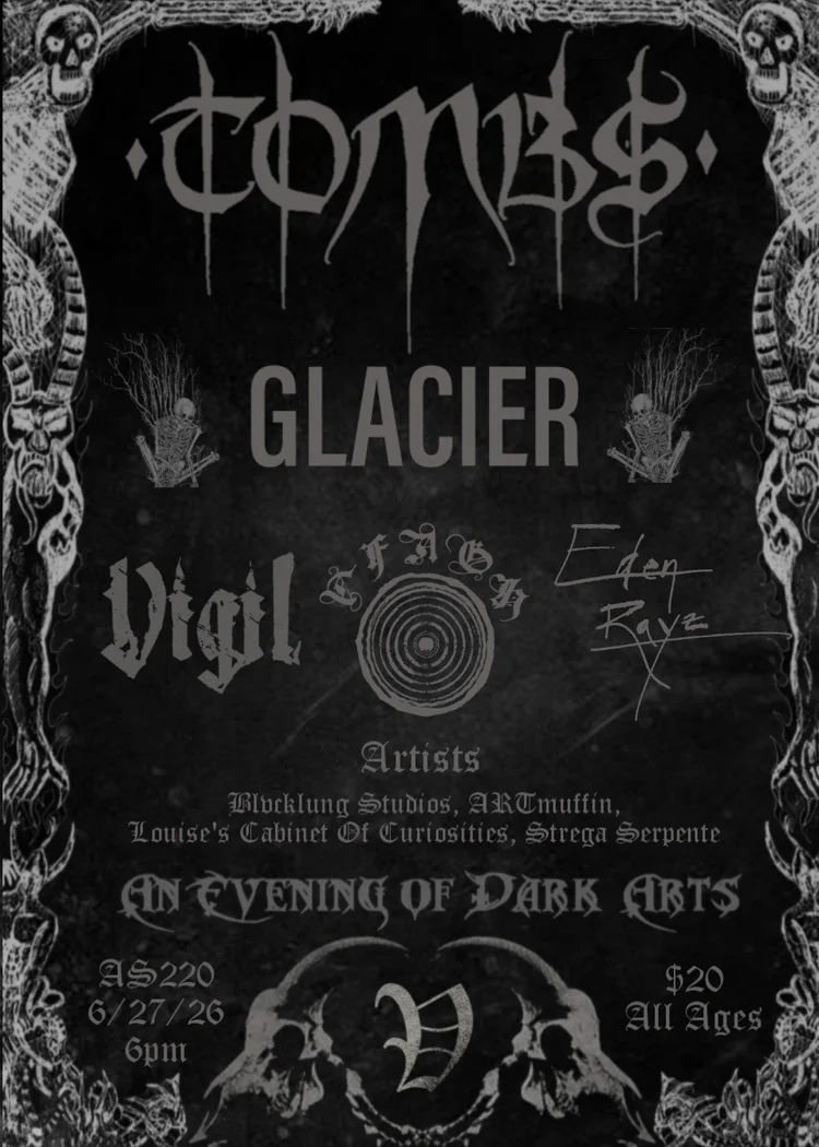 Flyer for 'An Evening of Dark Arts V'