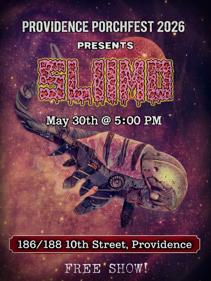 Flyer for 'Sliimo at Providence Porchfest'