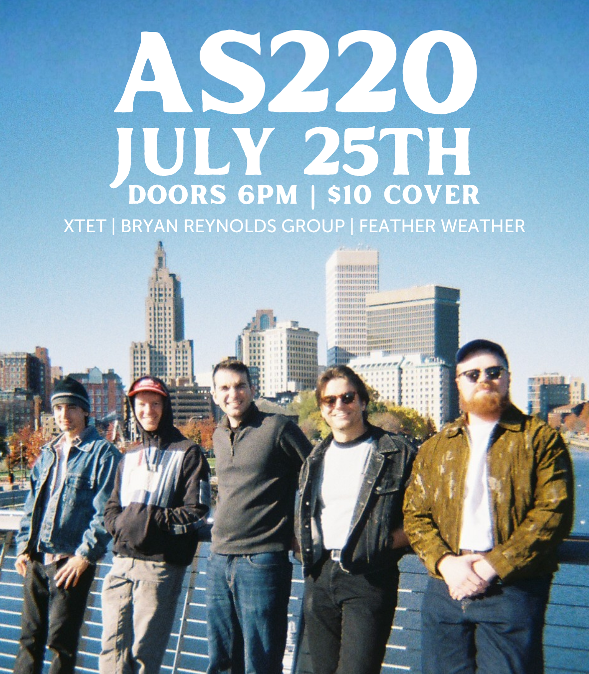 Flyer for 'XTet, Feather Weather, Bryan Reynolds Group'