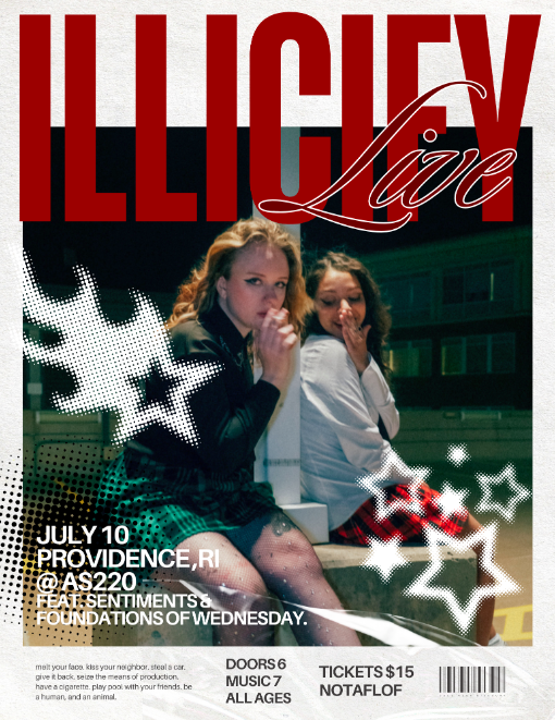 Flyer for 'ILLICIFY, Sentiments, Foundations of Wednesday'