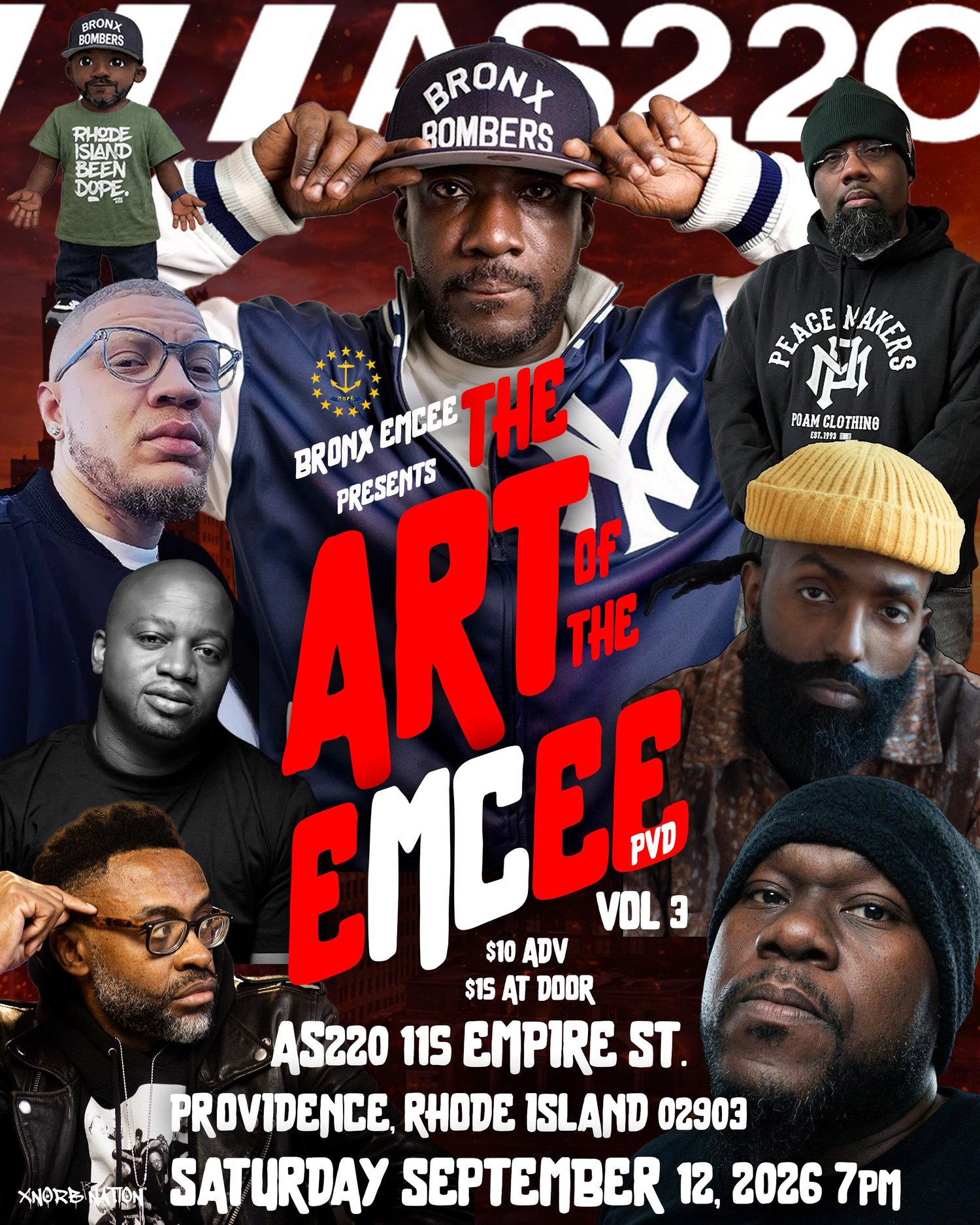 Flyer for 'Art of the Emcee – Vol. 3'